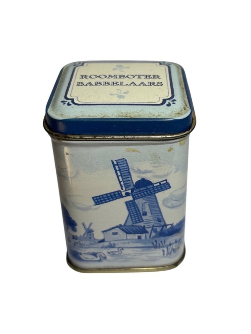 Vintage Roombooter Babbelaar Tin Blue Delft Style LJ Joosse Middelburg Holland